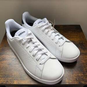 adidas Advantage Base Cloudfoam Comfort Men's Casual Sneakers White Navy GZ5299